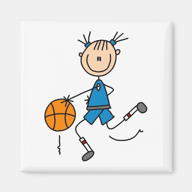 Aimant T-shirts et cadeaux du Joueur de basket-ball Blue  (Devant)