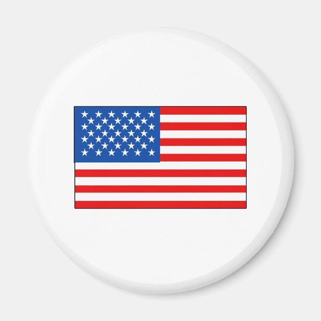 Aimant T-shirts et cadeaux du pavillon des États-Unis (Devant)