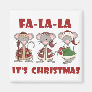 Aimant T-shirts et cadeaux Fa La Christmas
