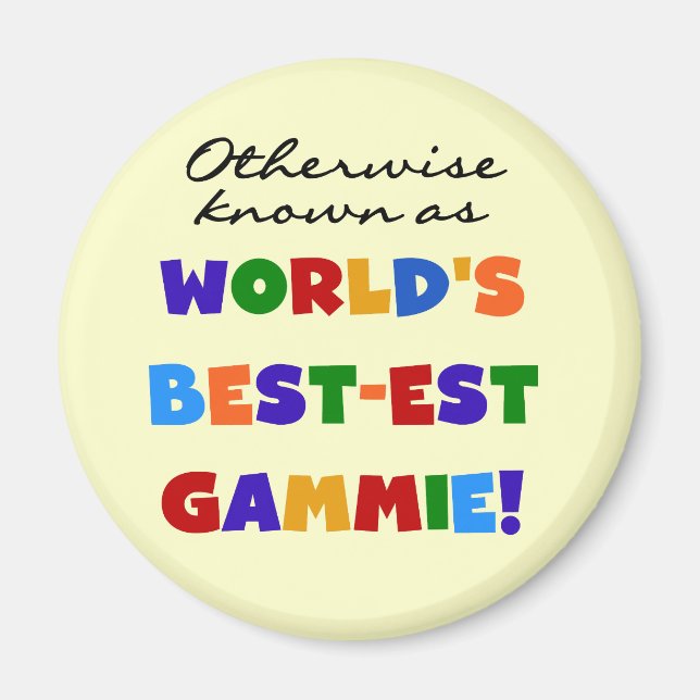 Aimant T-shirts et cadeaux Gammie les plus beaux du monde (Devant)