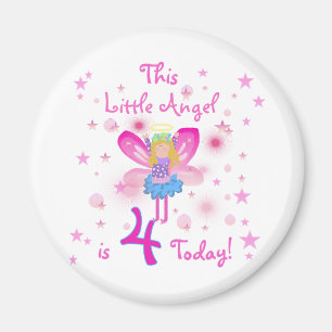 Aimant T-shirts et cadeaux Little Angel 4th Birthday