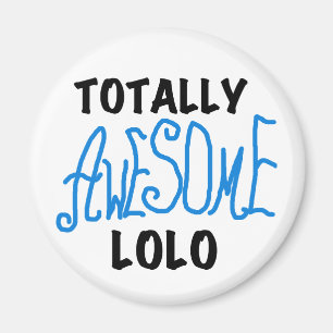 Aimant T-shirts et cadeaux Lolo bleu absolument géniaux