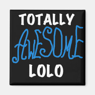Aimant T-shirts et cadeaux Lolo bleu absolument géniaux