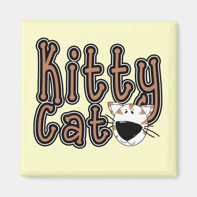 Aimant T-shirts et cadeaux mignons de chat de Kitty (Devant)