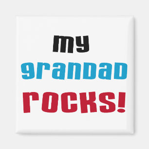 Aimant T-shirts et cadeaux My Grandad Rocks