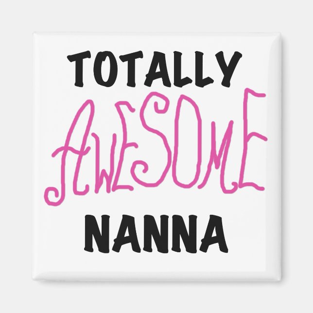 Aimant T-shirts et cadeaux Nanna roses absolument géniaux (Devant)