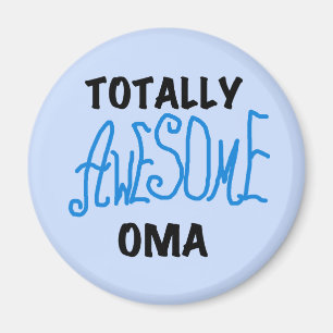 Aimant T-shirts et cadeaux Oma Blue totalement géniaux
