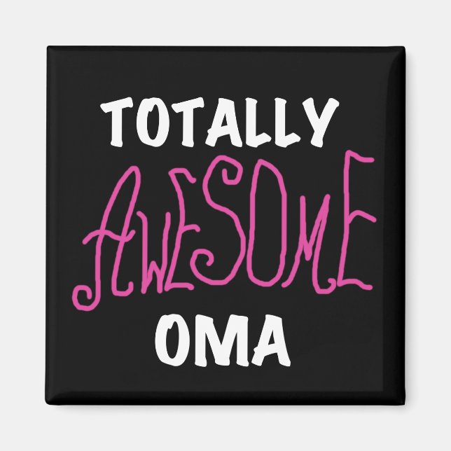 Aimant T-shirts et cadeaux Oma Pink absolument géniaux (Devant)