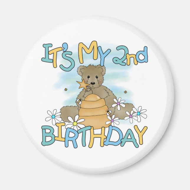 Aimant T-shirts et cadeaux pour le 2e anniversaire de l'O (Devant)