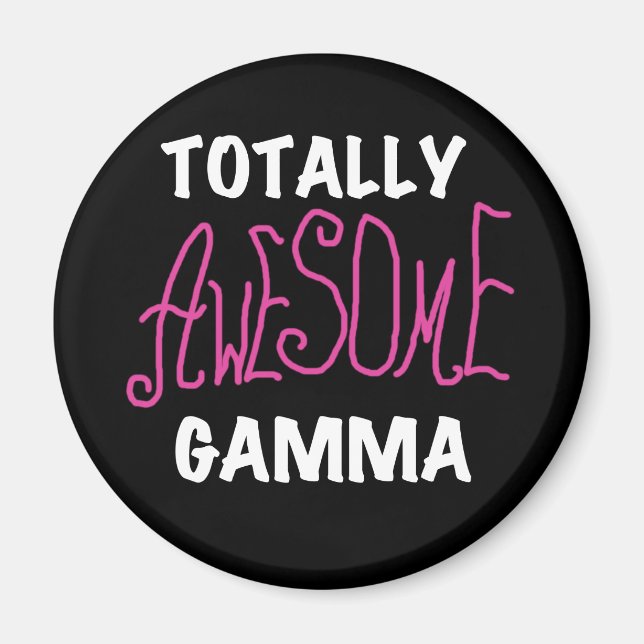 Aimant T-shirts et cadeaux roses gamma totalement (Devant)