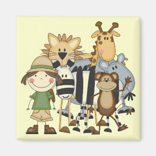 Aimant T-shirts et cadeaux Safari Girl