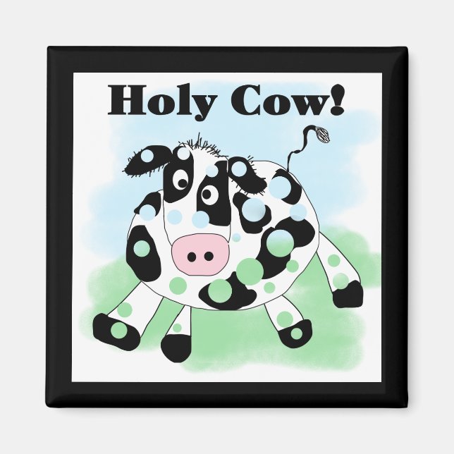 Aimant T-shirts et cadeaux saints de vache (Devant)