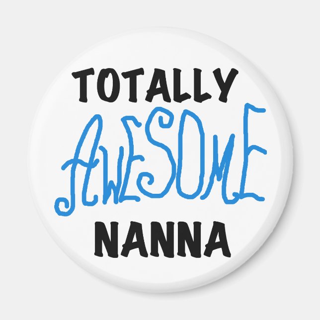 Aimant T-shirts Nanna Blue et GIfts absolument géniaux (Devant)