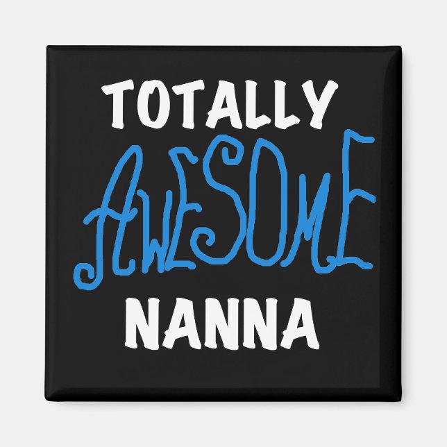 Aimant T-shirts Nanna Blue et GIfts absolument géniaux (Devant)