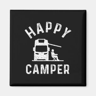 Aimant T-shirts pour camping-car Happy Camper 