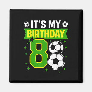 Aimant T-shirts pour garçon d'anniversaire 8 Football C'e