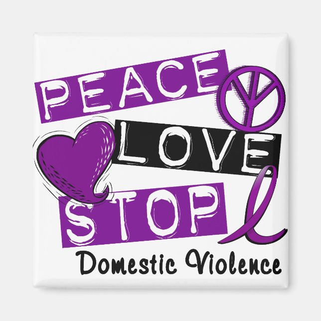 Aimant T-shirts sur la violence domestique : L'AMOUR DE L (Devant)