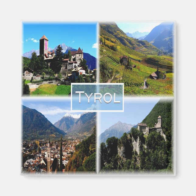 Aimant TAA001 TYROL - TrentIno Alto Adige Italy - Fridge (Devant)