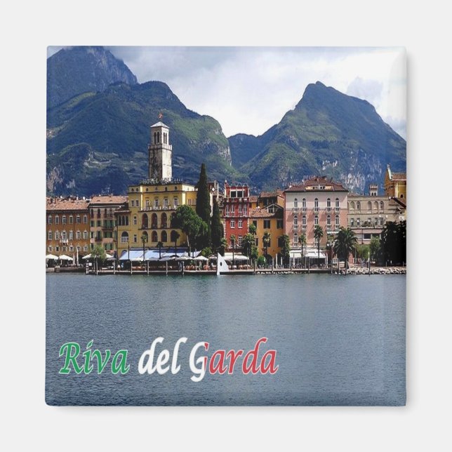 Aimant TAA025 RIVA DEL GARDA, panorama, Frigo (Devant)