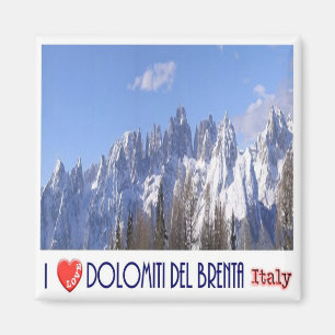 Aimant TAA046 BRENTA DOLOMITES, I Love, Italie, Fridge