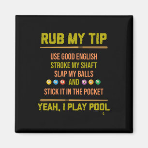 Aimant Table de billard Joueur sportif Billard Cadeau