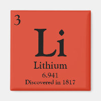 Table périodique au lithium