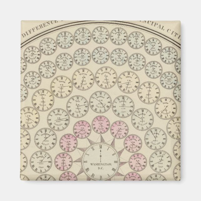 Aimant Tableau horaire (Devant)
