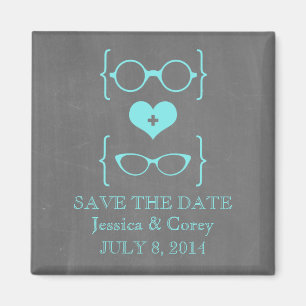 Aimant Tableau noir de lunettes Geeky Enregistrer l'aiman