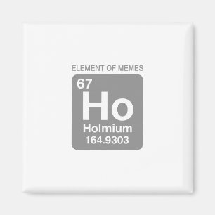 Aimant Tableau périodique de la science 67 Élément mème d