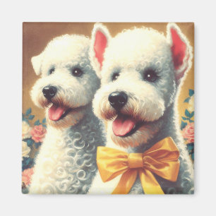 Aimant Tableau vintage Bedlington Terrier