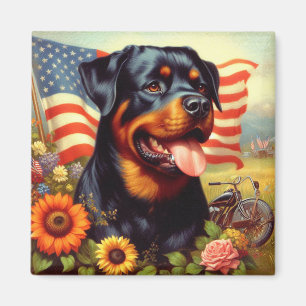 Aimant Tableau vintage Rottweiler