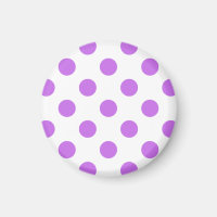 Taches pois lilas et blanc