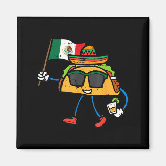 Aimant Taco Drapeau Mexique Cinco De Mayo Mexicain