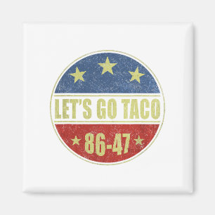Aimant Taco Funny Go Taco Retro Button