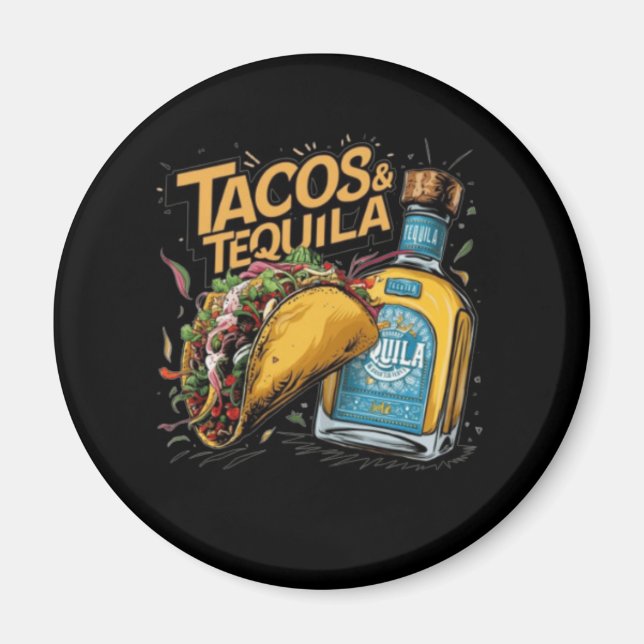 Aimant Tacos & Tequila (Devant)