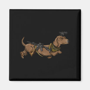 Aimant Tactique Dachshund Chiens Saucisses Amateurs Drôle