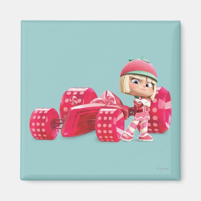 Aimant Taffyta Poster avec voiture (Devant)