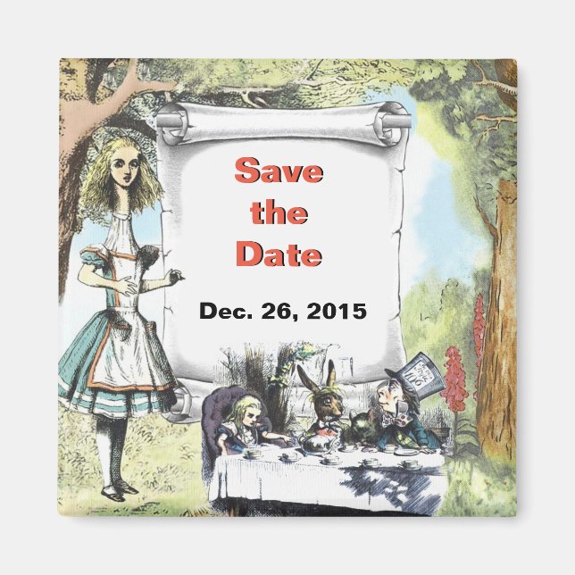 Aimant Tall Alice 1 Save-the-Date (Devant)