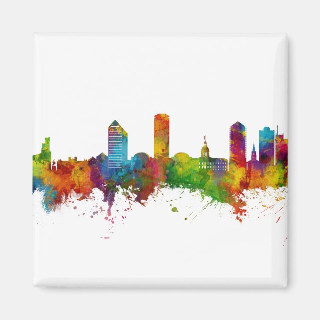 Aimant Tallahassee Floride Skyline (Devant)