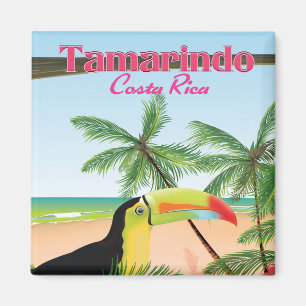 Aimant Tamarindo Costa Rica beach holiday poster