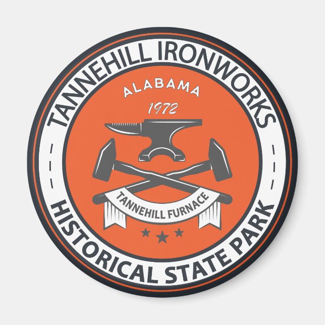Aimant Tannehill Ironworks Historical State Park Alabama (Devant)
