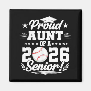 Aimant Tante fière d'un diplômé de baseball senior 2026 P