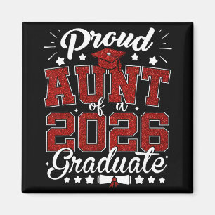 Aimant Tante fière d'un diplômé senior 2026 promotion 202