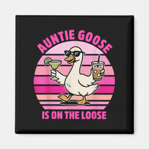 Aimant Tante Goose Est Sur Le Design Vintage Perdu