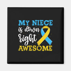 Aimant Tante Trisomie Nièce Vers Le Bas Sensibilisation A