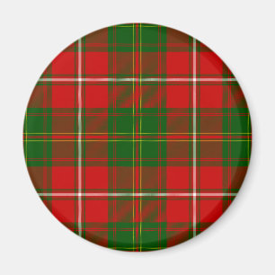 Aimant Tartan de Hay Clan vert et rouge