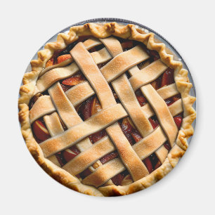 Aimant Tarte à la broche avec une croûte fantaisie