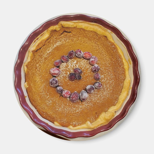 Aimant Tarte citrouille aux canneberges (Devant)