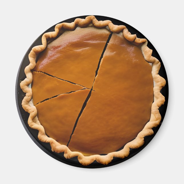 Aimant Tarte citrouille avec croûte (Devant)