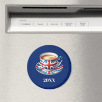 Tasse de thé anglaise avec drapeau britannique Fri